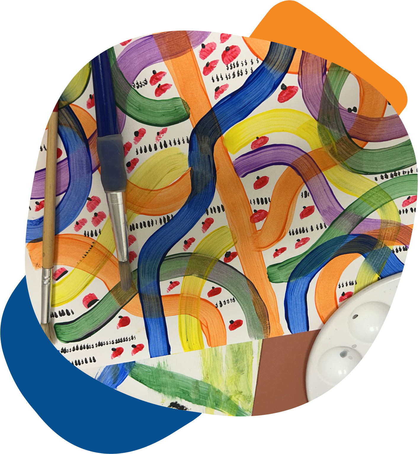 a photograph of lots of brightly coloured lego blocks on carpet